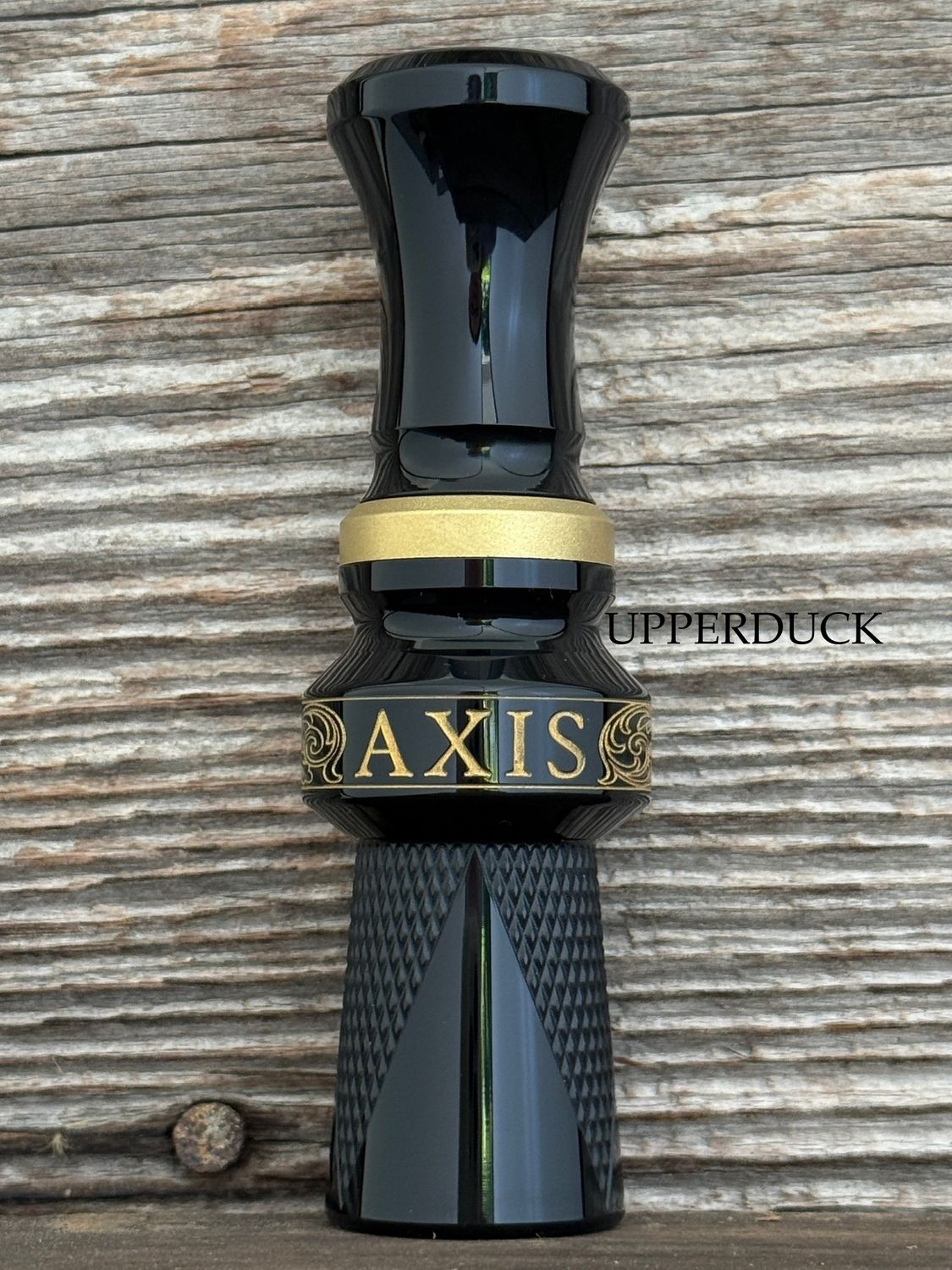 MAKERS CALL COMPANY AXIS CHECKERED Scroll Black and Brass