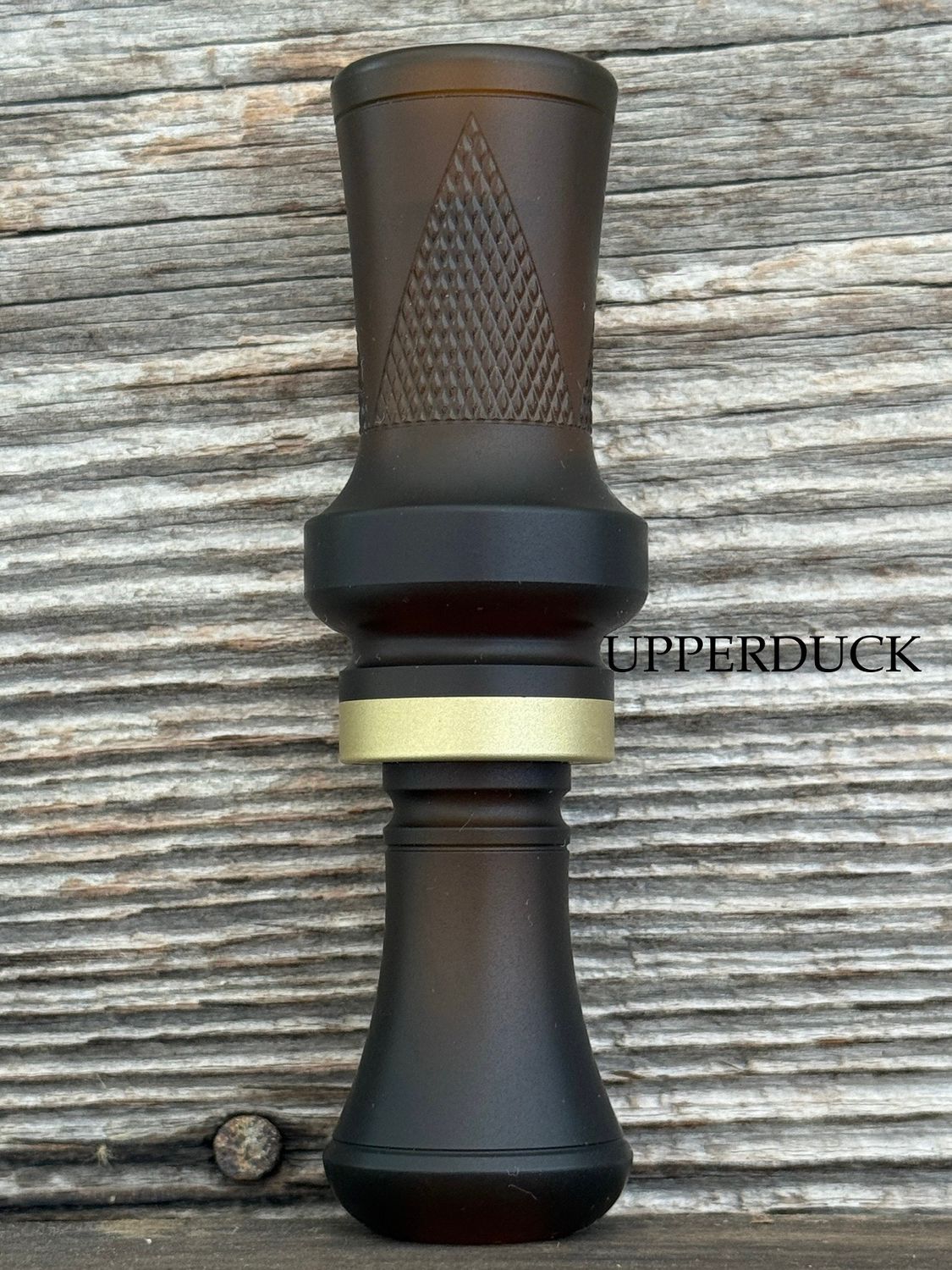MAKERS CALL COMPANY ORIGIN CHECKERED Beer Bottle and Brass
