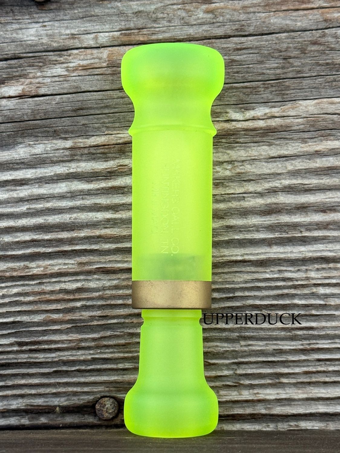MAKERS CALL COMPANY MINI MAG Blasted Chartreuse and Brass