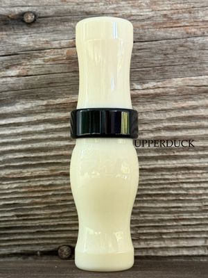 RICELAND 5/8 GUT SPECK CALL Ivory Polish Black Band