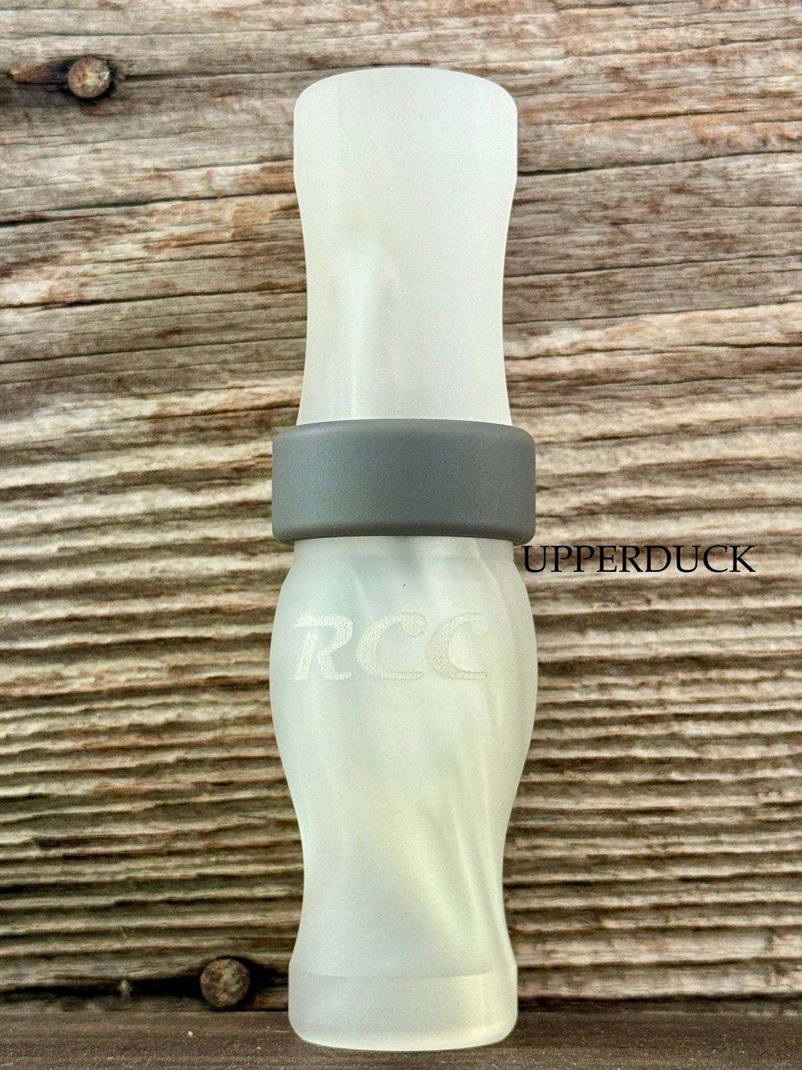 RICELAND 5/8 GUT SPECK CALL White Smoke Pearl Matte Rebar Band