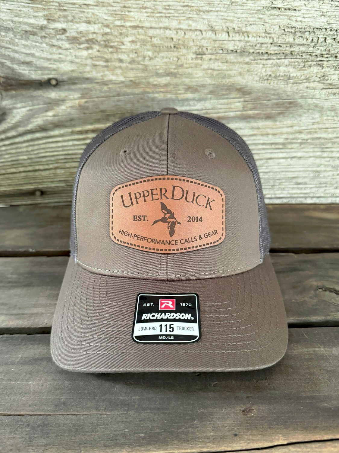 UPPERDUCK 10 Year Structured #115 Trucker Hat Muddy Mississippi®  and Charcoal