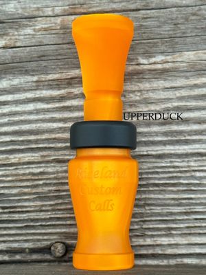 RICELAND MEAT DUCK CALL Orange Pearl Matte Black Band