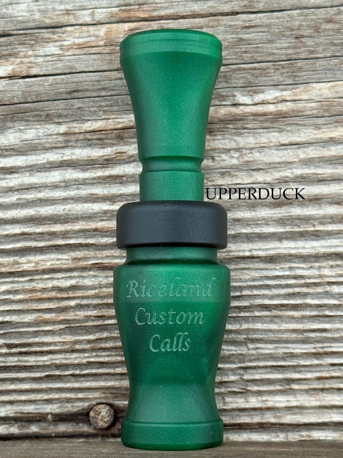 RICELAND MEAT DUCK CALL Green Pearl Matte Black Band