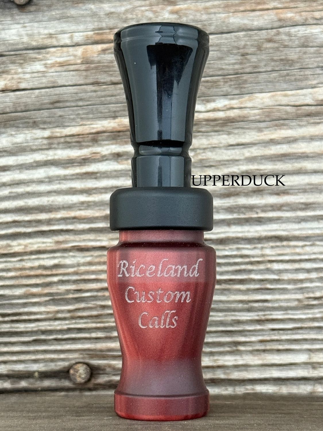 RICELAND MEAT DUCK CALL Cherry Pearl Matte Black Polish Black Matte Band