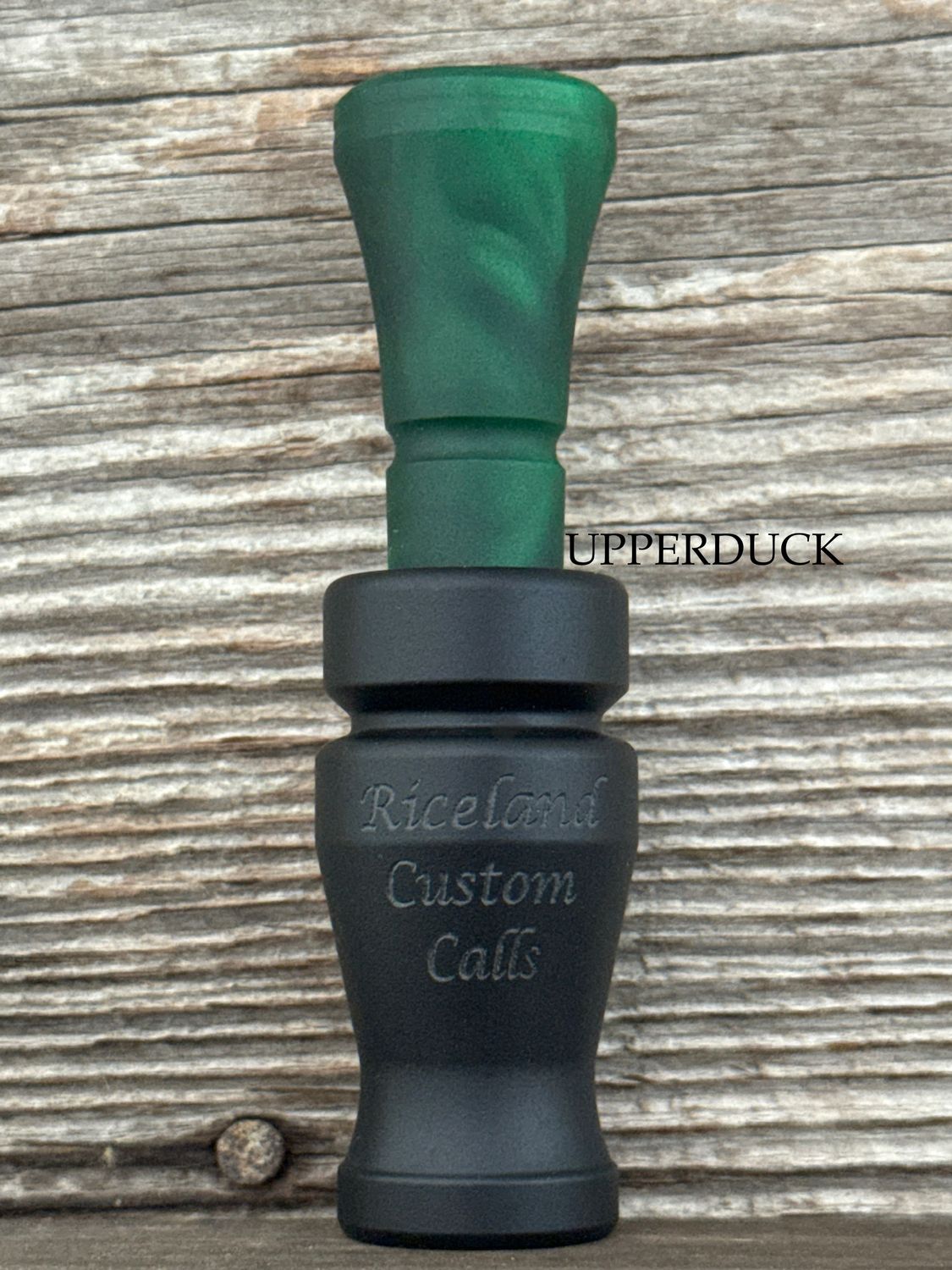 RICELAND MEAT DUCK CALL Black Green Pearl Matte Black Band
