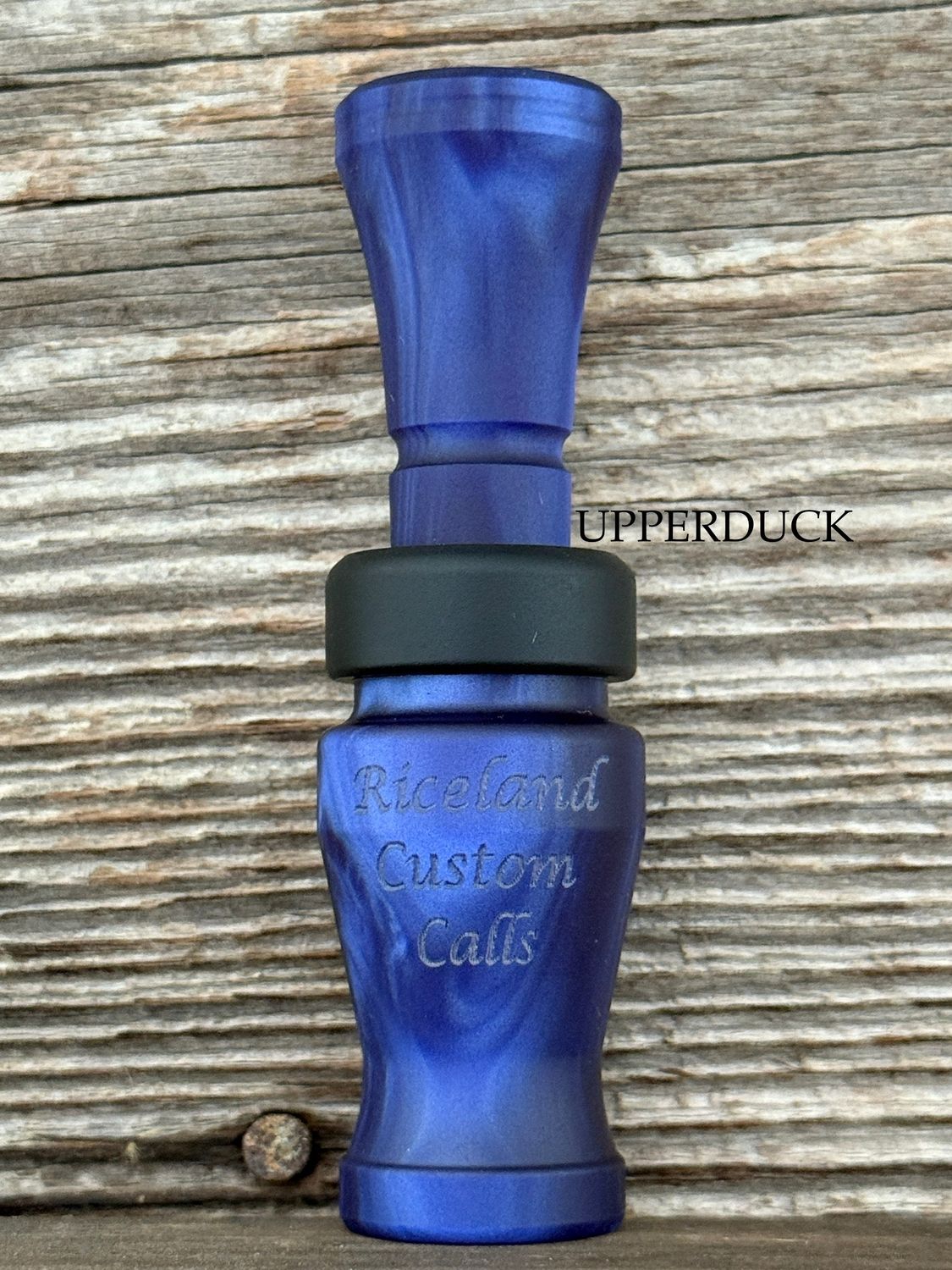 RICELAND MEAT DUCK CALL Blue Pearl Matte Black Band