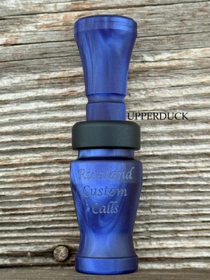 RICELAND MEAT DUCK CALL Blue Pearl Matte Black Band