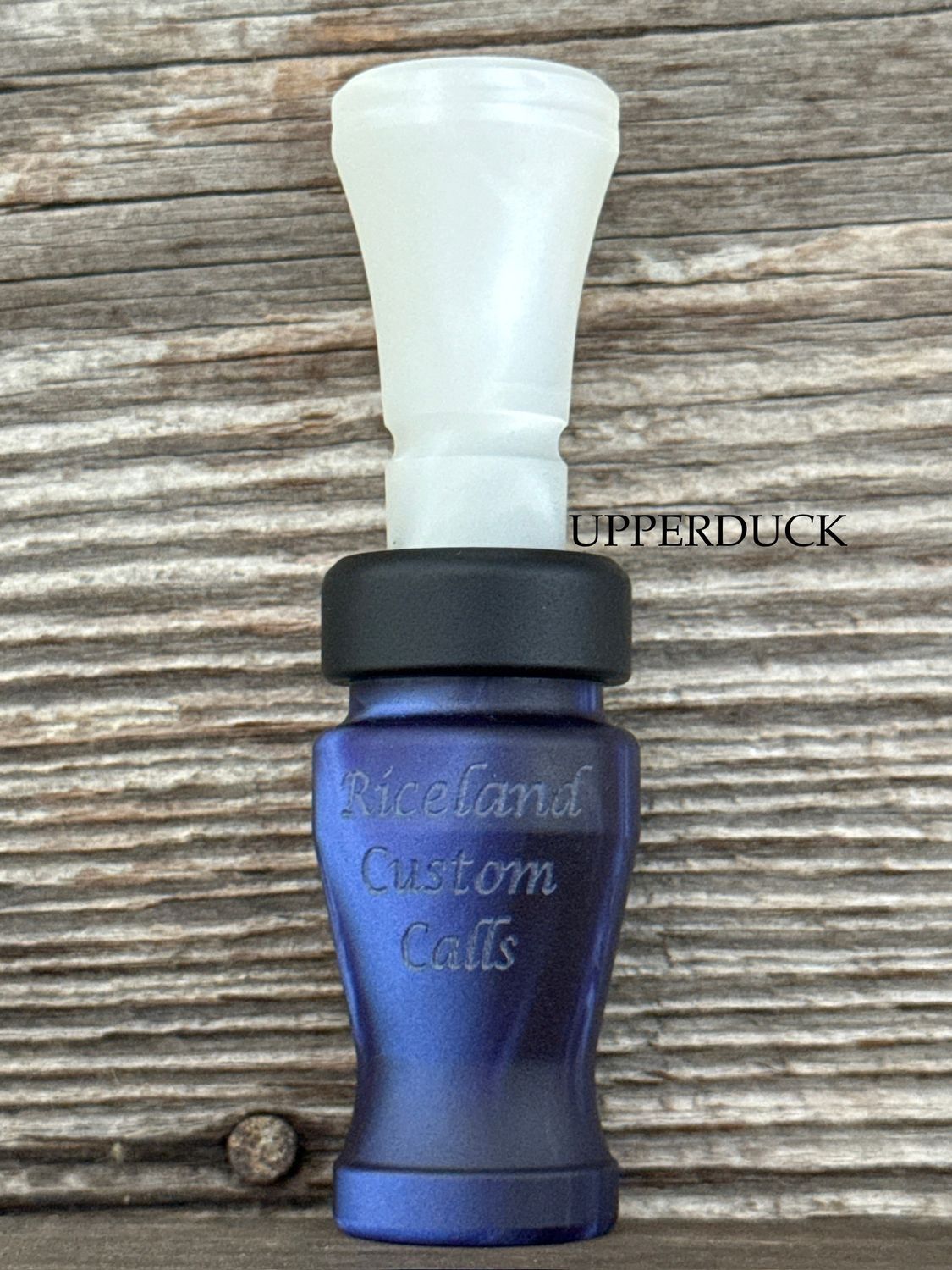 RICELAND MEAT DUCK CALL Blue Matte Glacier Black Band