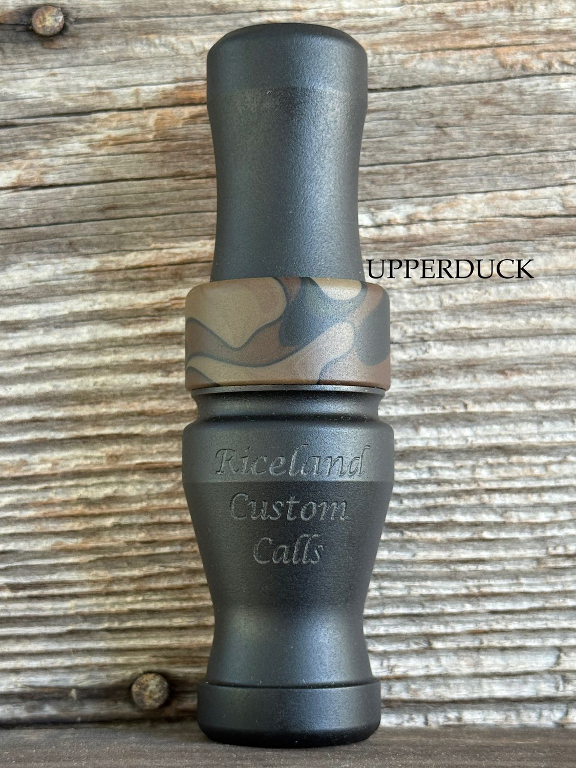 RICELAND 3/4 GUT SPECK CALL Black Matte Old School Camo Band