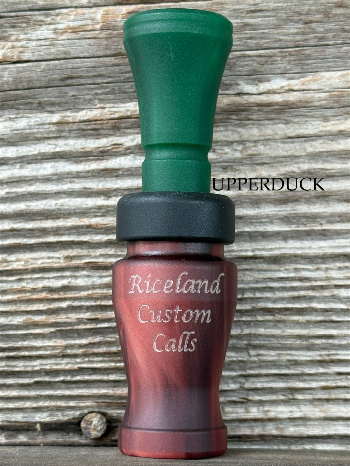 RICELAND MEAT DUCK CALL Cherry Pearl Green Pearl Matte Black Band