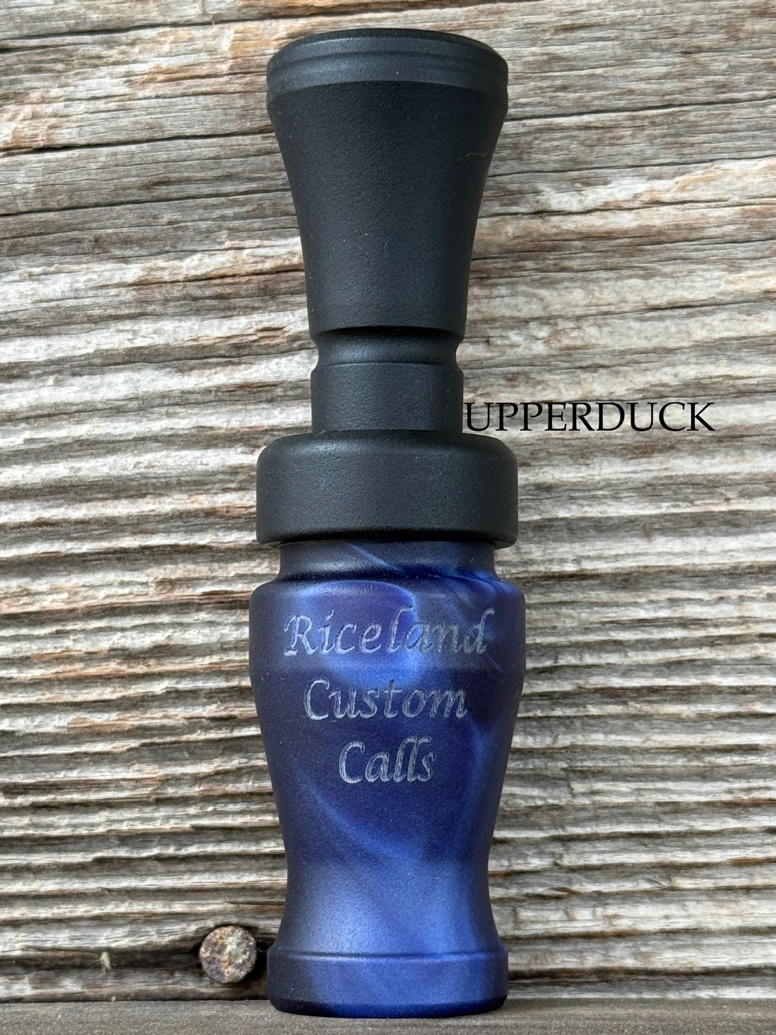 RICELAND MEAT DUCK CALL Blue Pearl Black Matte Black Band