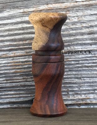 POLK PATTERN BLUEWING TEAL &amp; DIVER DUCK CALL Cocobolo w/Sap Oil Finish