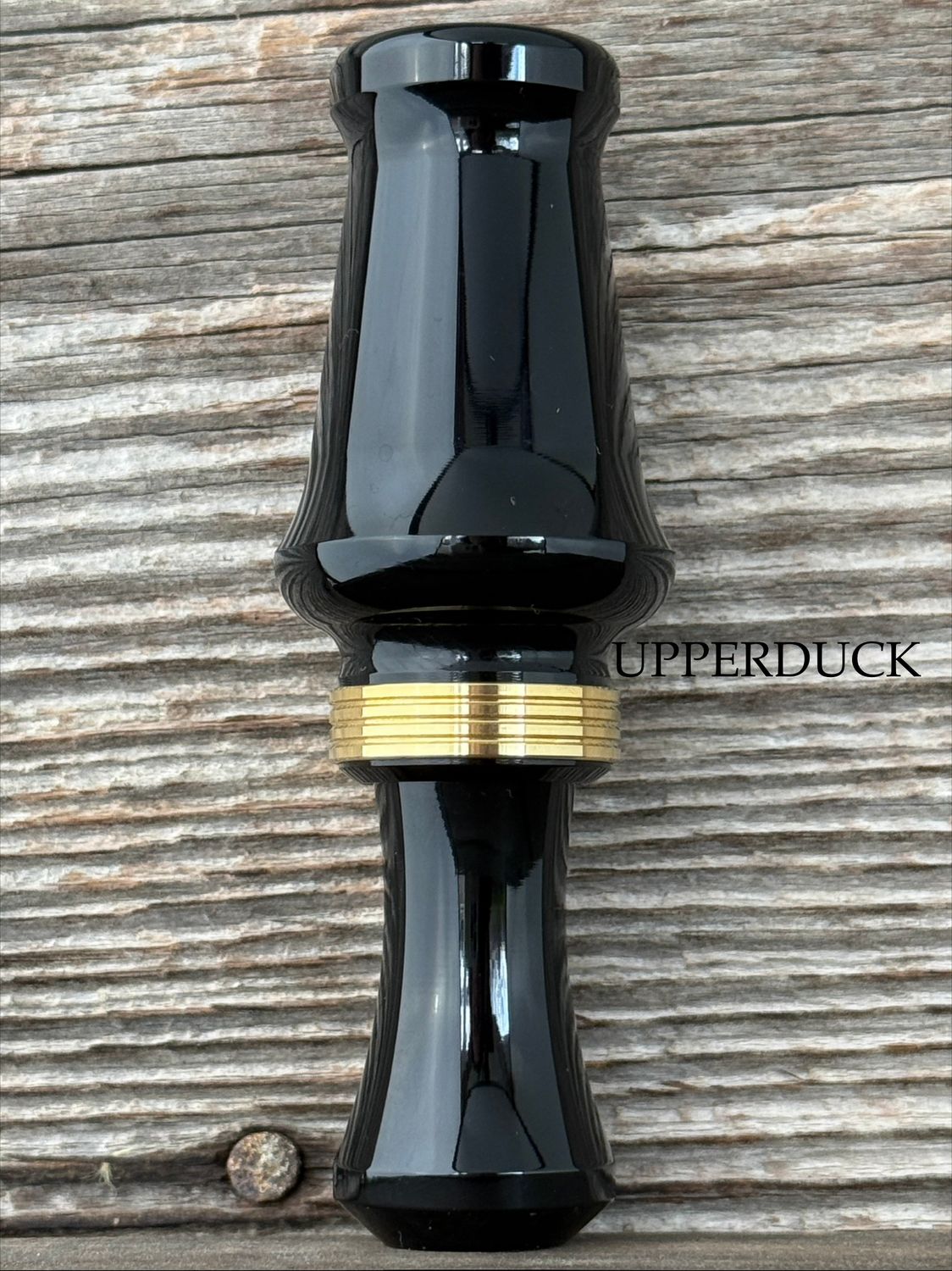 JJ LARES HYBRID Black Polish Gold Band