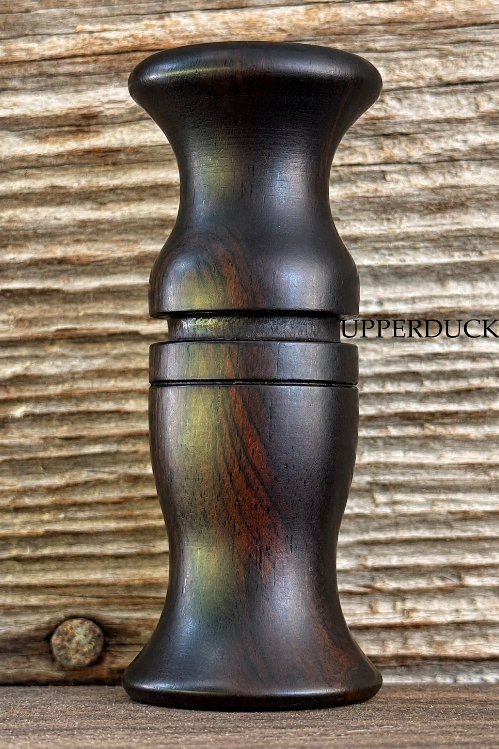 POLK PATTERN BLUEWING TEAL &amp; DIVER DUCK CALL African Blackwood Oil Finish
