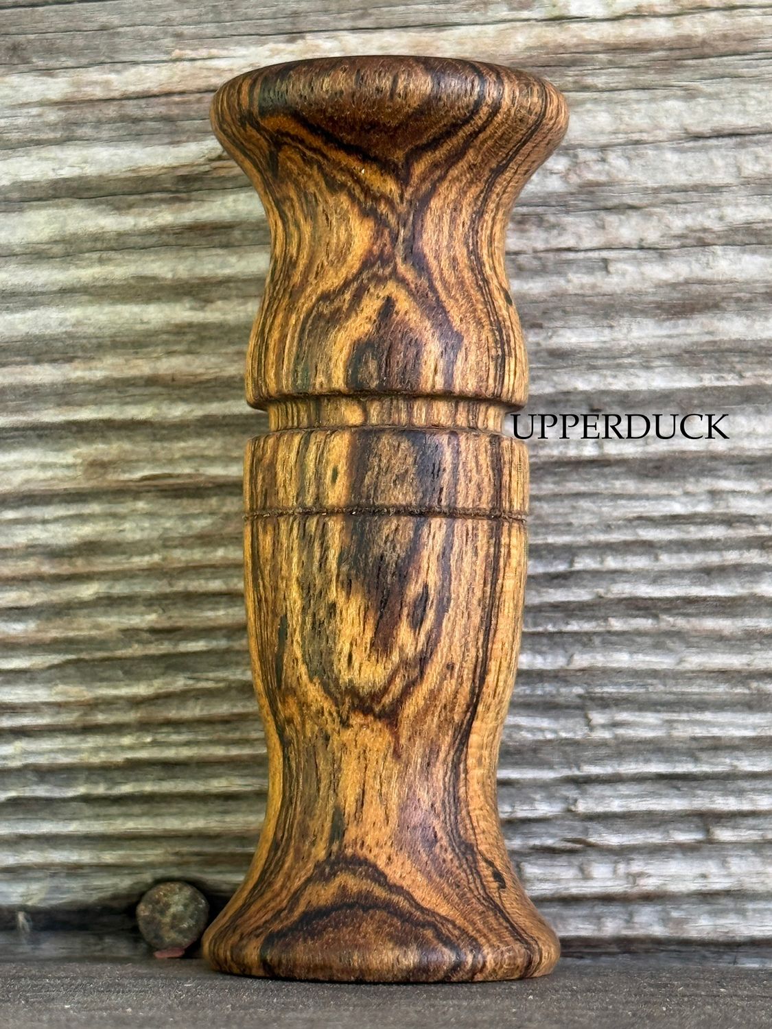 POLK PATTERN BLUEWING TEAL &amp; DIVER DUCK CALL Bocote Oil Finish