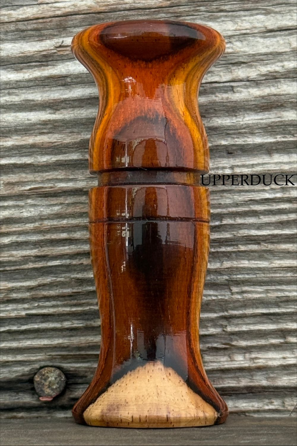 POLK PATTERN BLUEWING TEAL &amp; DIVER DUCK CALL Cocobolo w/Sap Poly Finish