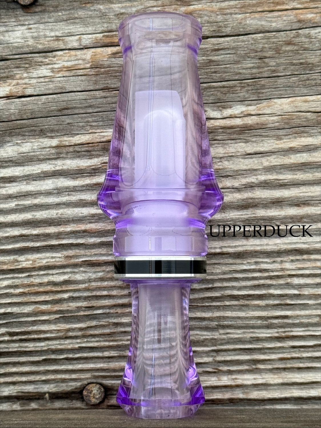 JJ LARES A5 Amethyst Polish Black Inlaid Band