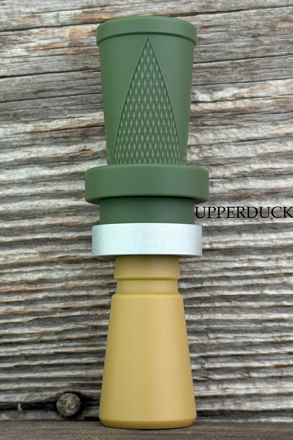 LD CUSTOM CALLS CNC ACRYLIC CHECKERED Blasted Duckweed Switchgrass Blasted Silver Band