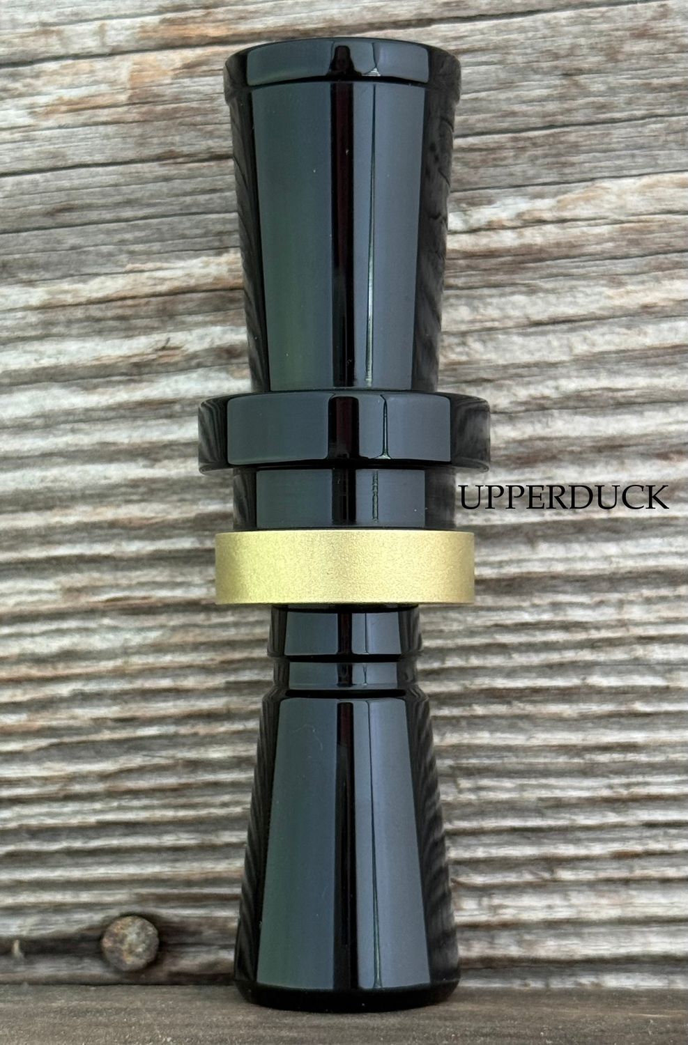 LD CUSTOM CALLS CNC ACRYLIC Black Polish Blasted Brass Band