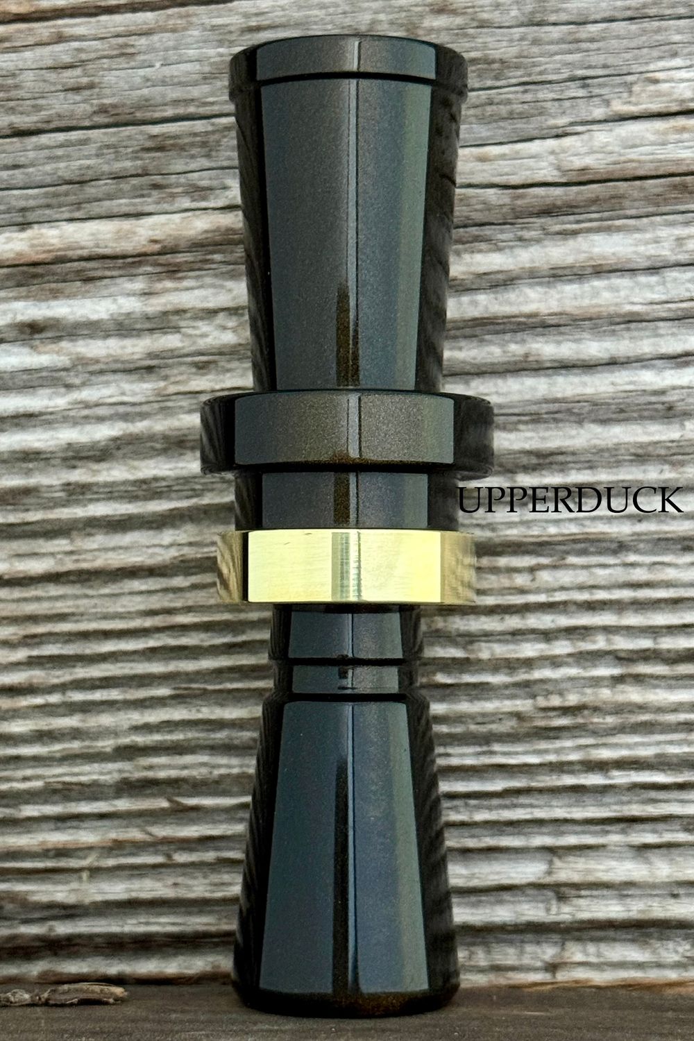 LD CUSTOM CALLS CNC ACRYLIC Black Gold Pearl Blasted Brass Band
