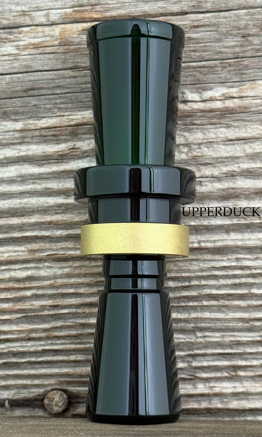 LD CUSTOM CALLS CNC ACRYLIC Mallard Green Blasted Brass Band