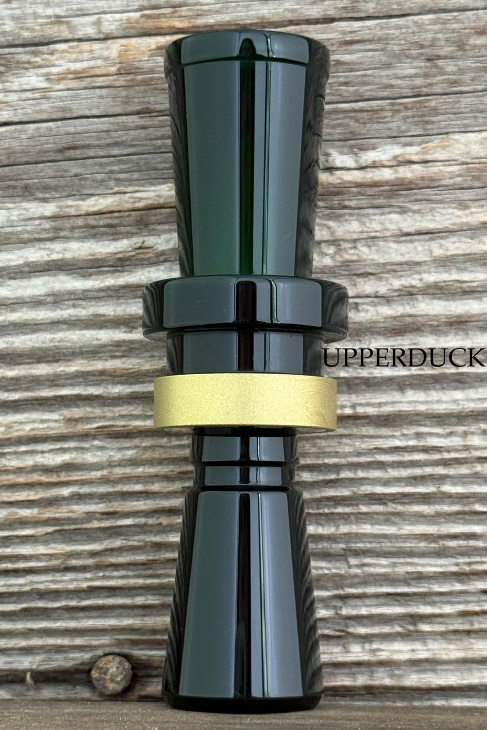 LD CUSTOM CALLS CNC ACRYLIC Mallard Green Blasted Brass Band