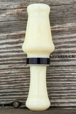 JJ LARES MAGNUM HEN Ivory Polish Black Band