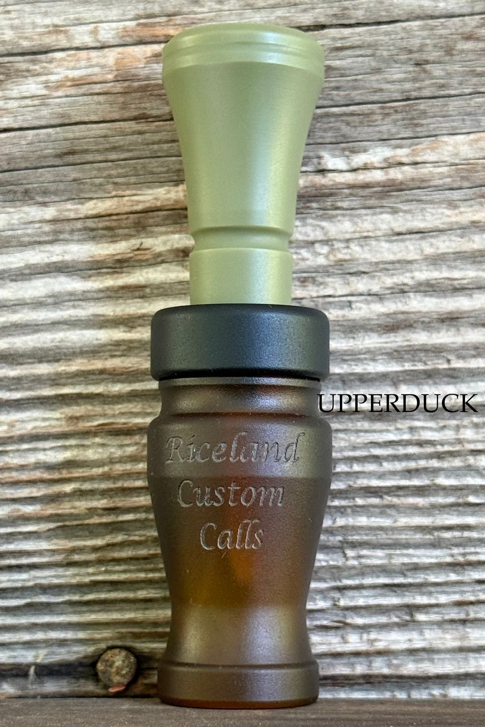 RICELAND MEAT DUCK CALL Beer Bottle OD 822 Matte Black Matte Band