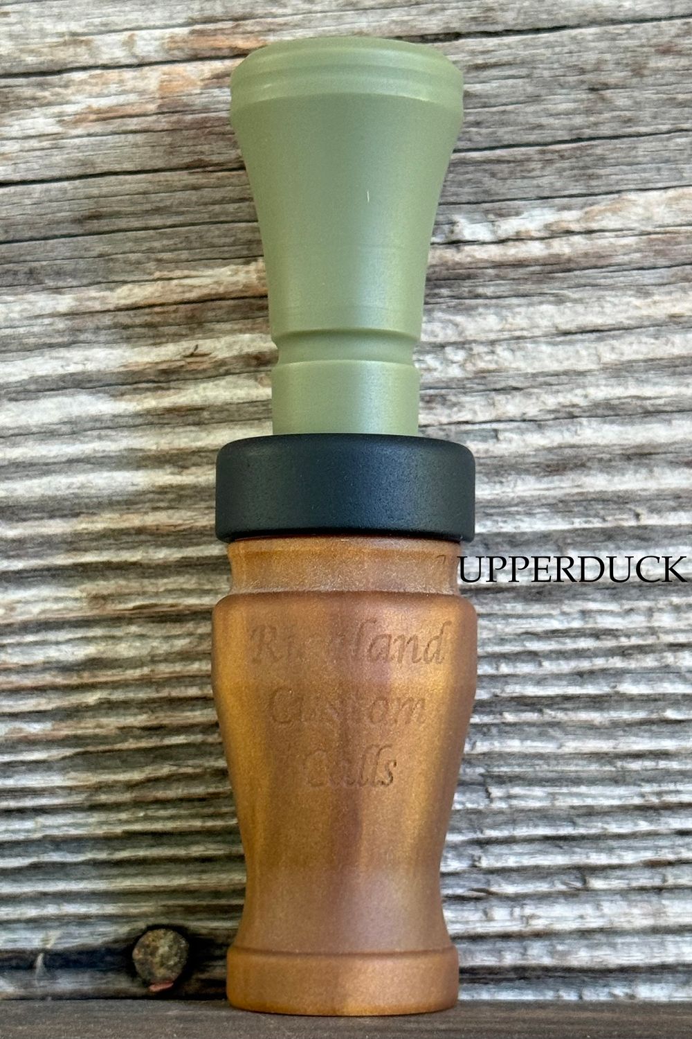 RICELAND MEAT DUCK CALL Golden Oak Pearl OD 822 Matte Black Matte Band