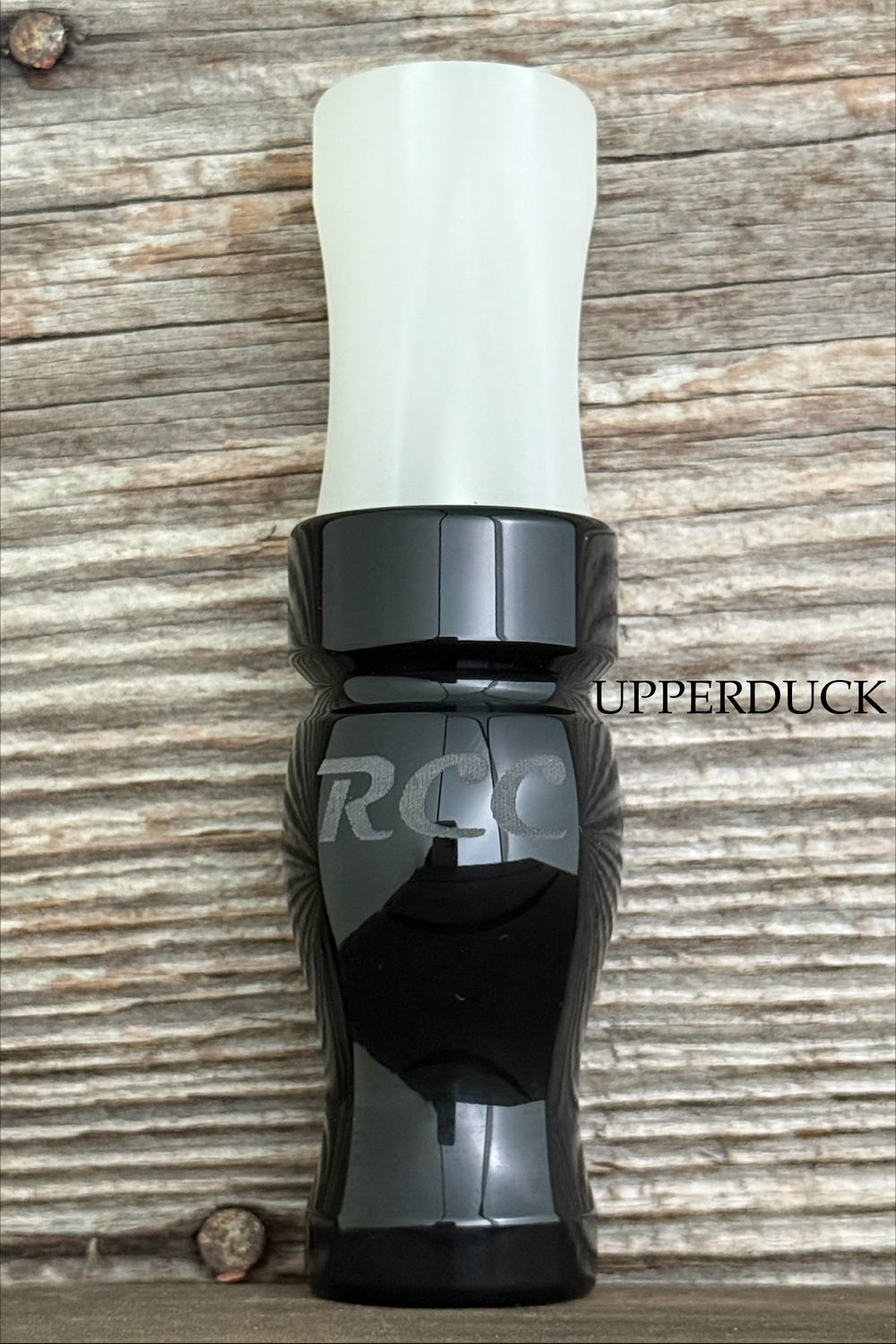 RICELAND 5/8 GUT SPECK CALL Black Polish Ghost Pearl Matte Black Band