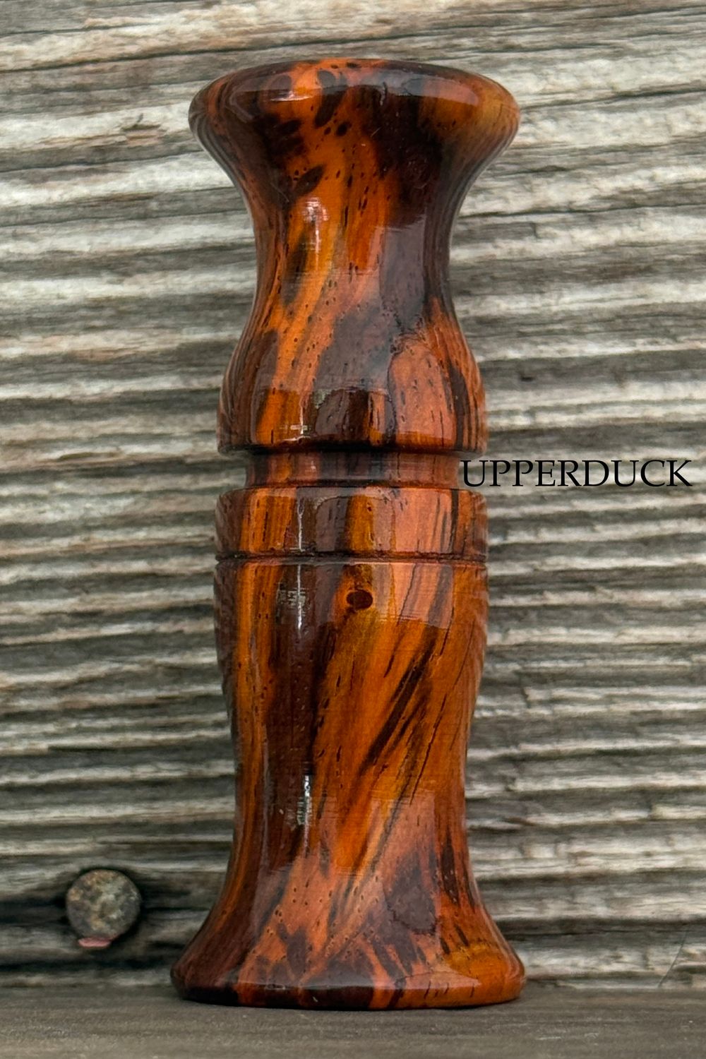 POLK PATTERN BLUEWING TEAL &amp; DIVER DUCK CALL Cocobolo Poly Finish