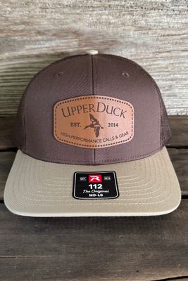 UPPERDUCK 10 Year Structured #112 Trucker Hat All Muddy Mississippi® Crown and Tan Bill