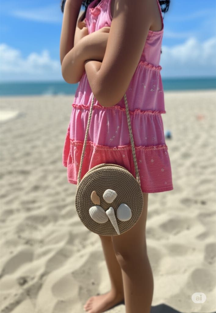 Beach Bag with Sea Shells​​