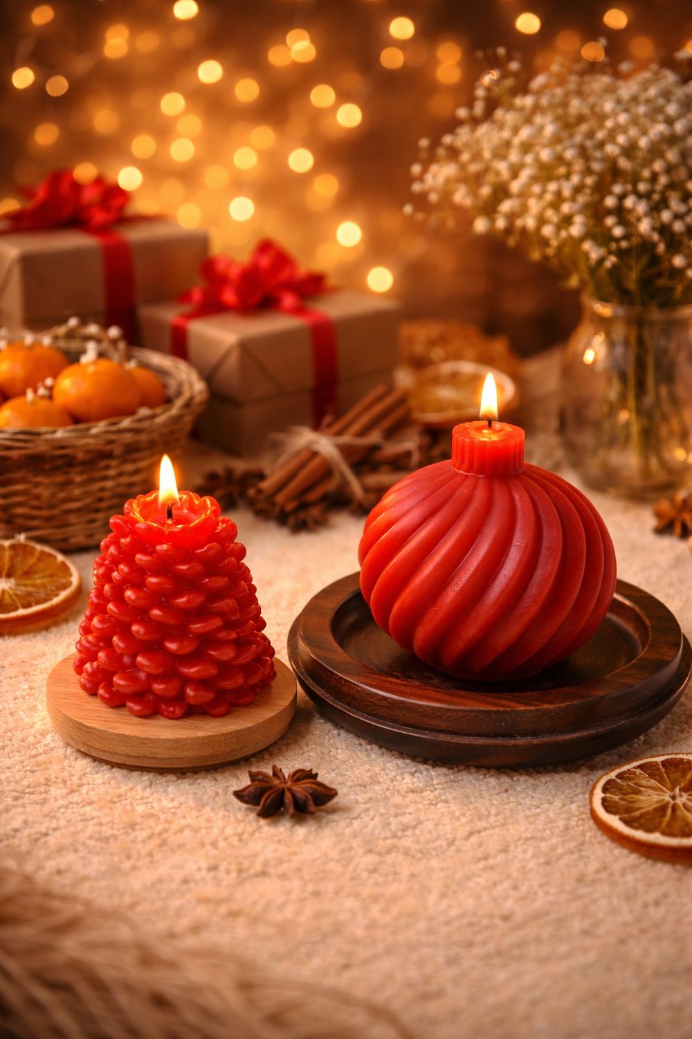 "Velas de Arte y Emoción".