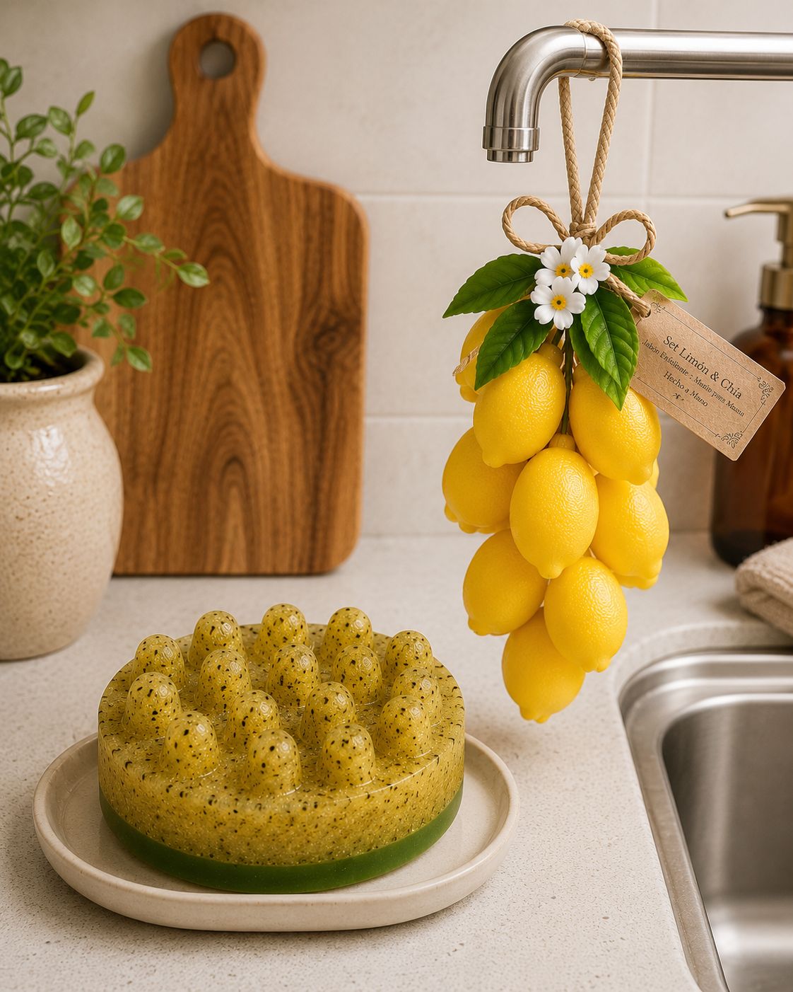 Lemon &amp; Chia Set – Handmade Glycerin Soaps 