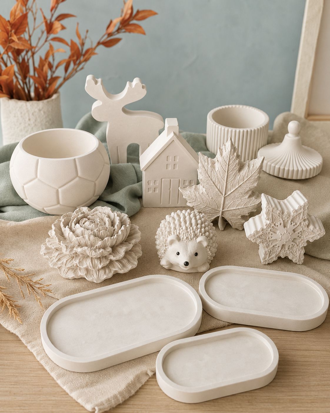 HANDCRAFTED PLASTER FIGURE COLLECTION