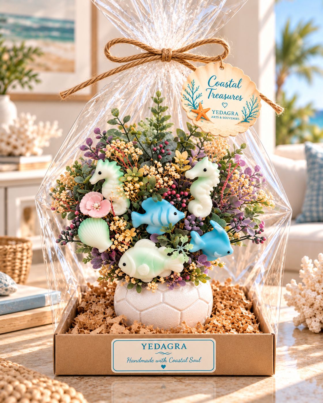 Coastal Treasures – Handmade Coastal Bouquet