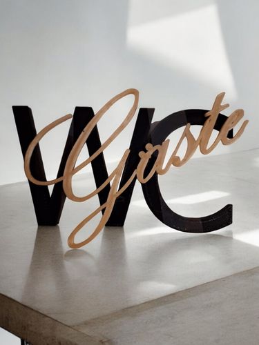 Türschild Schriftzug