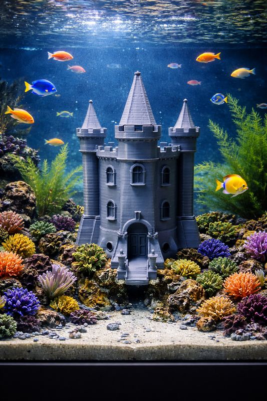 Aquarium Dekoration Schloss
