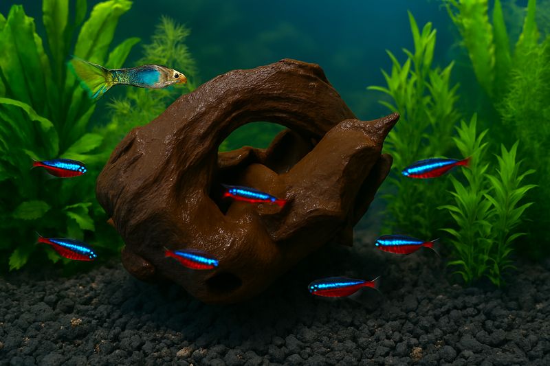 Aquarium Dekoration offene Baumwurzel