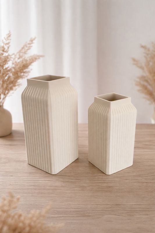 Vasenset in Rippen-Optik