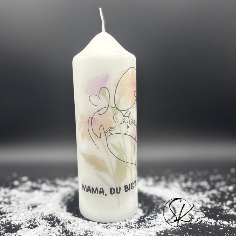 Kerze „Mama - Du bist mein Herz“