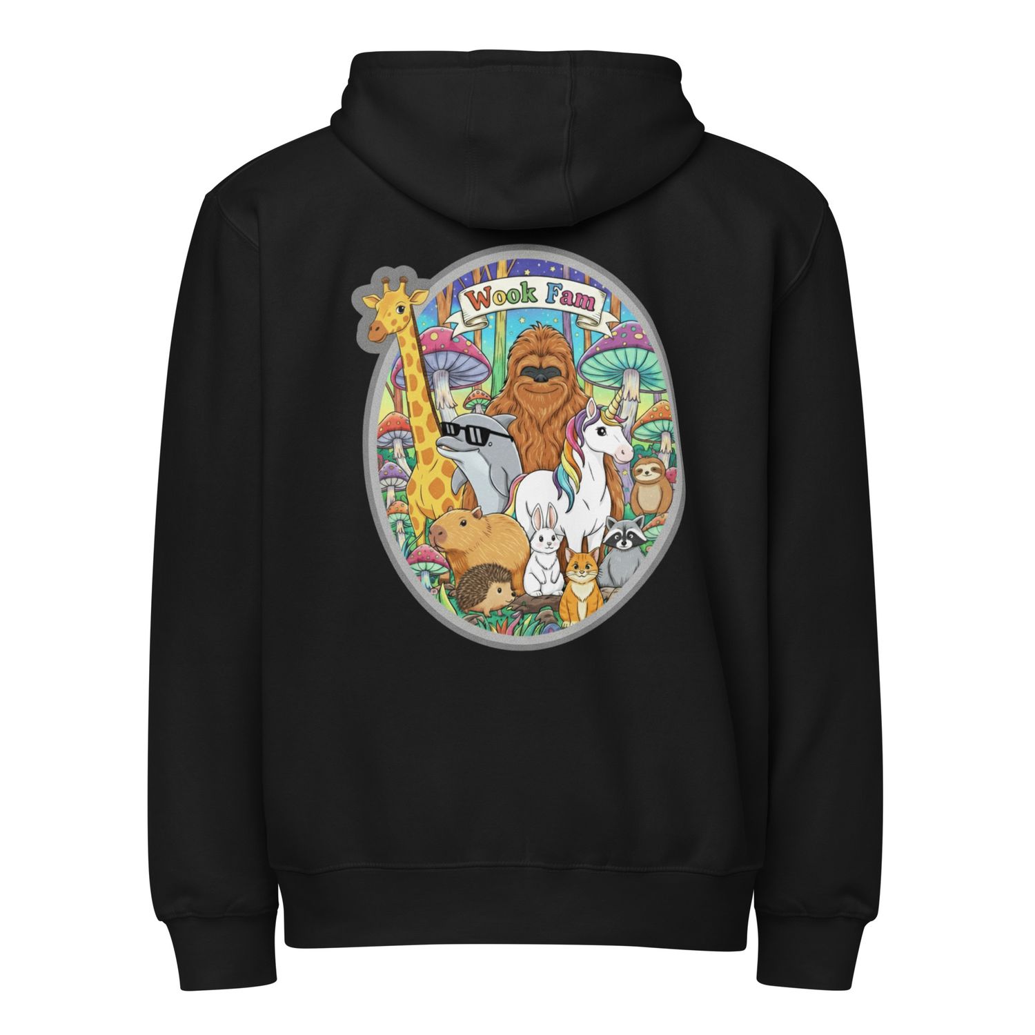 Wook Fam- Premium full zip hoodie