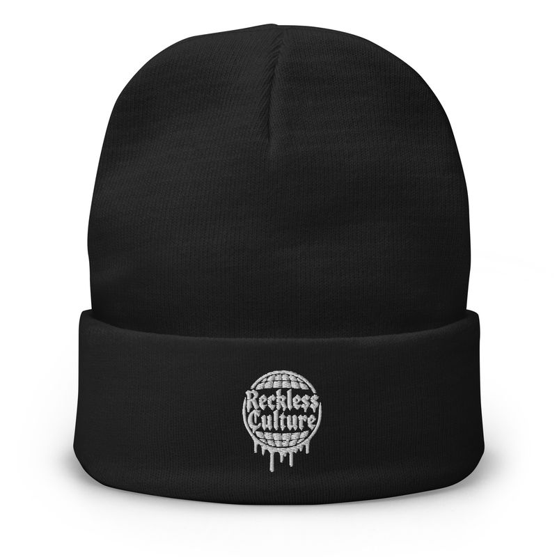 Reckless Drip- Embroidered Beanie
