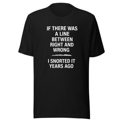 Right & Wrong- Unisex t-shirt