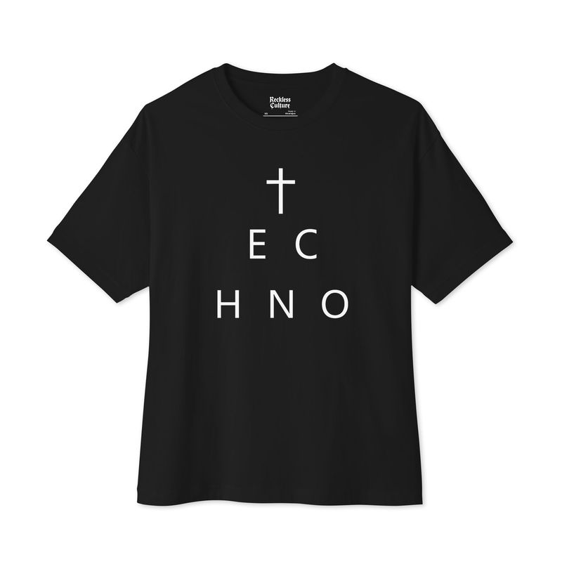 t is for techno- Unisex oversized boxy tee