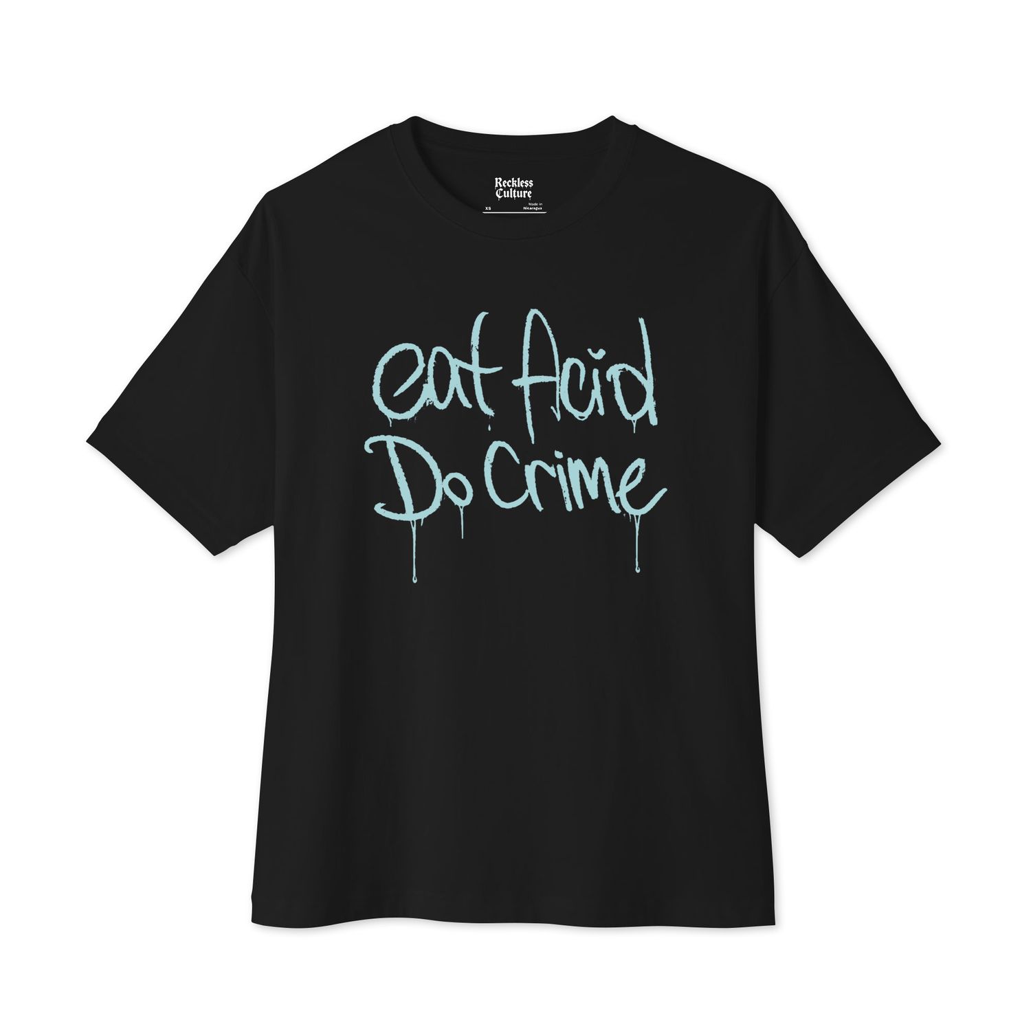 Eat Acid, Do Crime- Unisex oversized boxy tee Eat Acid, Do Crime- Unisex oversized boxy tee