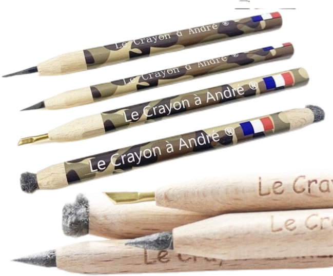 (4-tlg.) Restaurationsset  für Bodenfunde Le Crayon à André