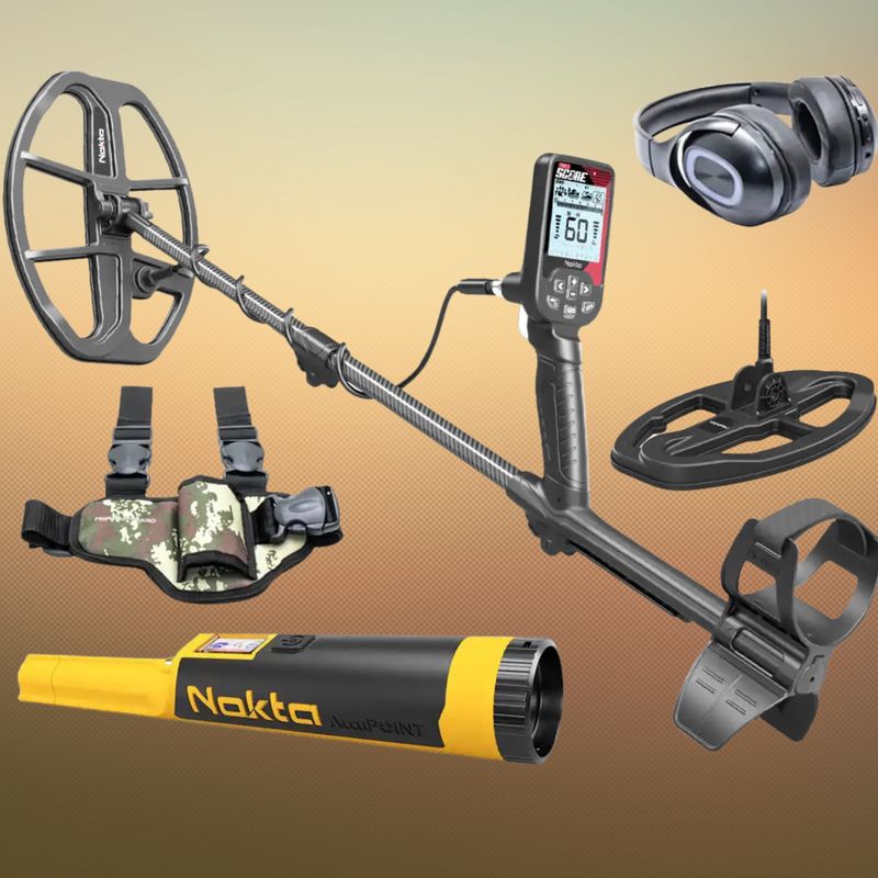 Nokta Triple Score Metalldetektor Pro mit gratis Accupoint und Beinholster